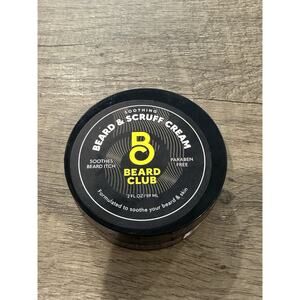 The Beard Club Beard & Scruff Cream Soothing Soothes Beard Itch Hydrates 2oz